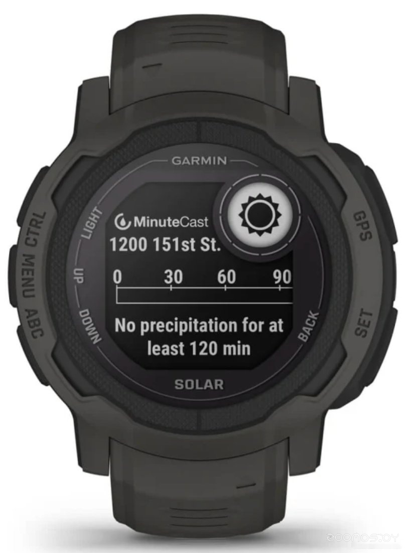 Умные часы Garmin Instinct 2 Solar (черный)
