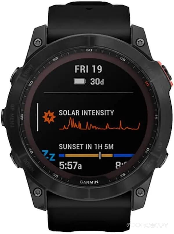 Умные часы Garmin Fenix 7X Solar (сланцево-серый/черный)
