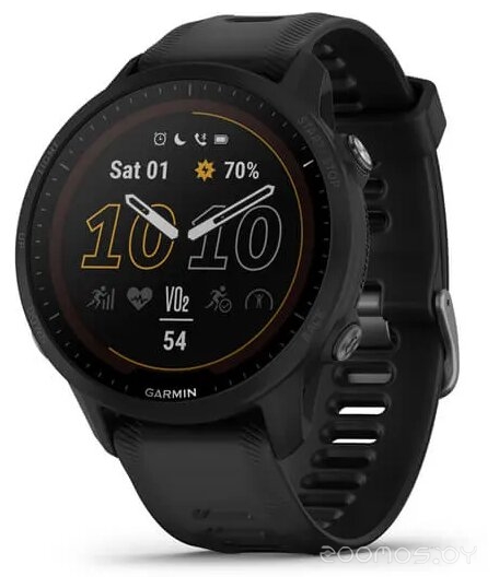 Умные часы Garmin Forerunner 955 Solar (черный, с внешним пульсометром HRM-Pro Plus)