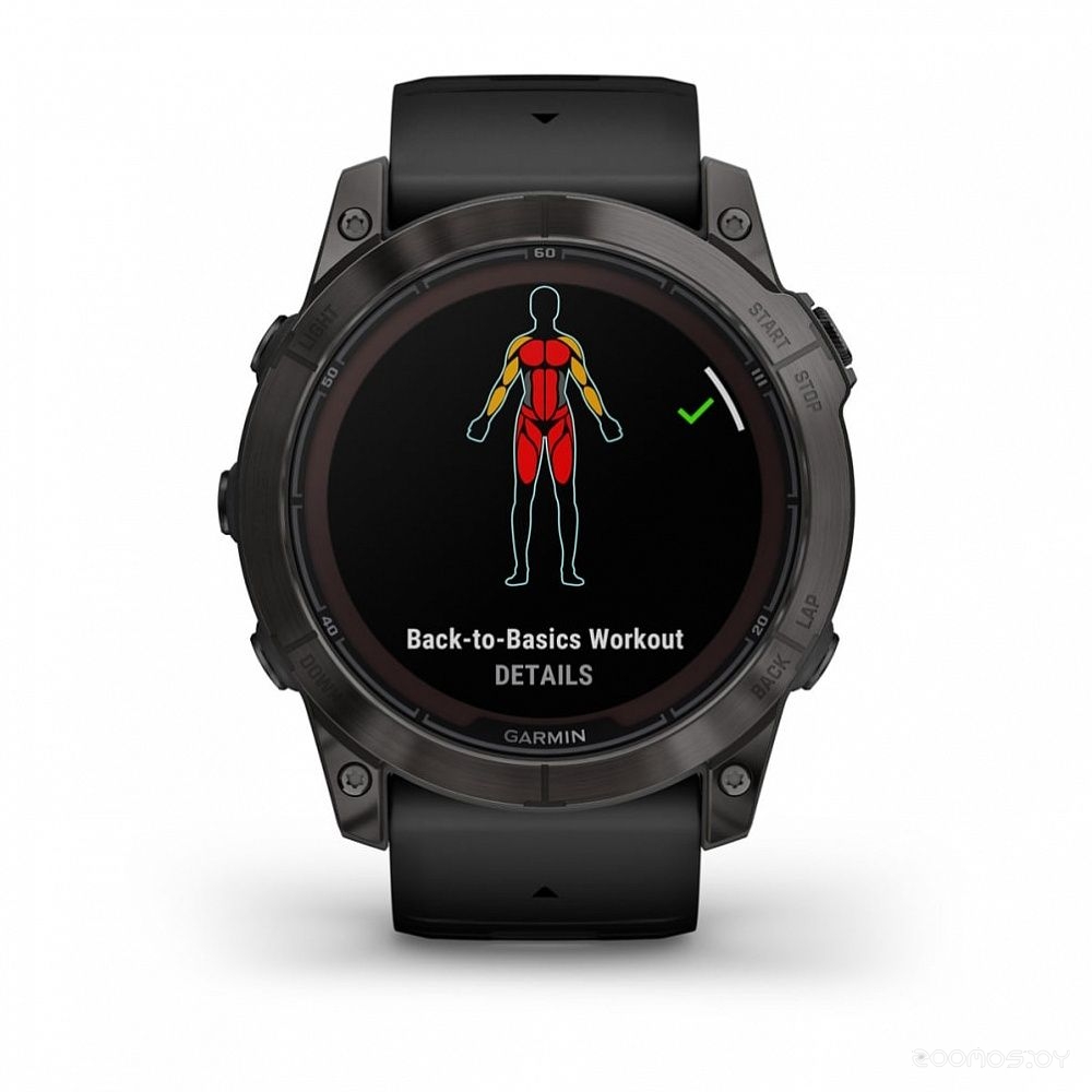 Умные часы Garmin Fenix 7X Sapphire Solar (черный титан/черный)