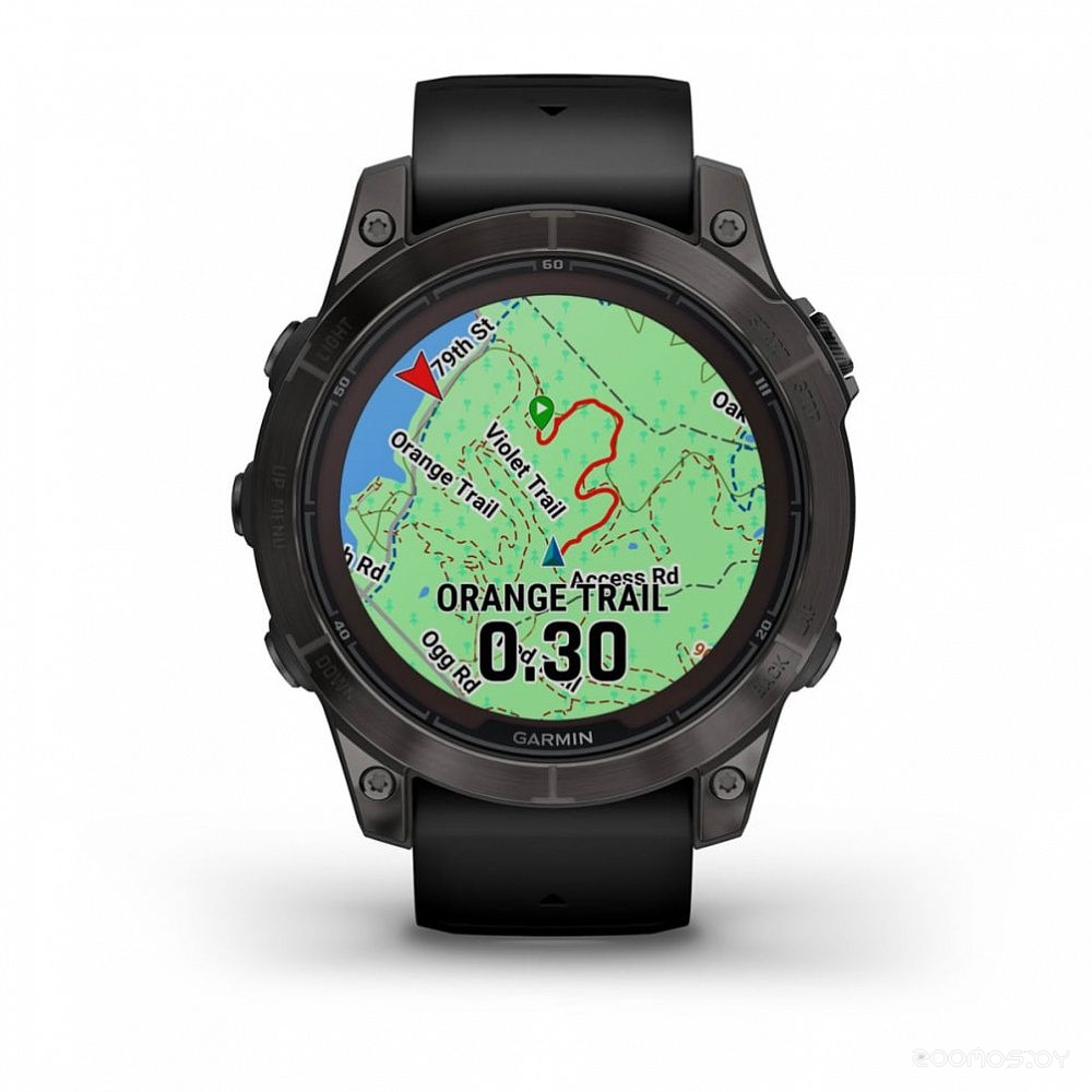 Умные часы Garmin Fenix 7 Sapphire Solar (серый карбон/серый карбон титан)