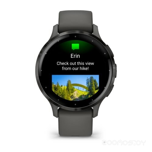 Умные часы Garmin Venu 3S (серая галька, с силиконовым ремешком)