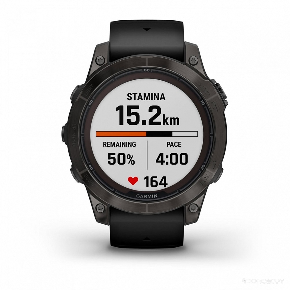 Умные часы Garmin Fenix 7 Pro Sapphire Solar (карбоново-серый титан/черный)