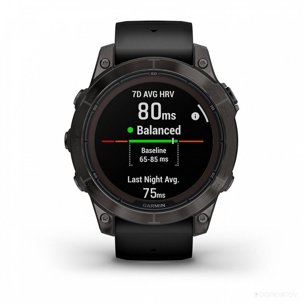 Умные часы Garmin Fenix 7 Sapphire Solar (серый карбон/серый карбон титан)