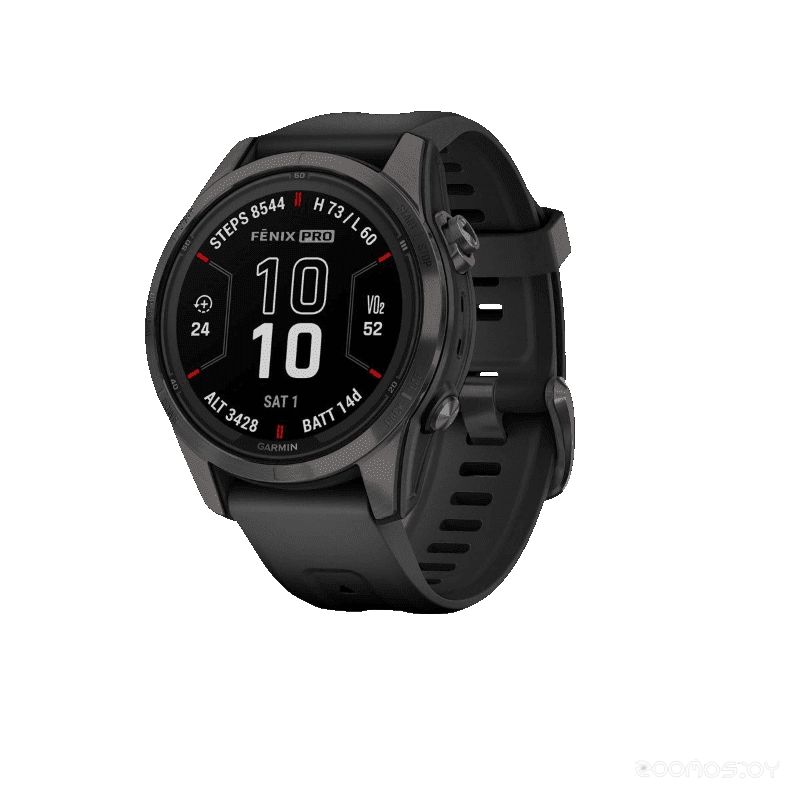 Умные часы Garmin Fenix 7S Pro Sapphire Solar (карбоново-серый титан/черный)