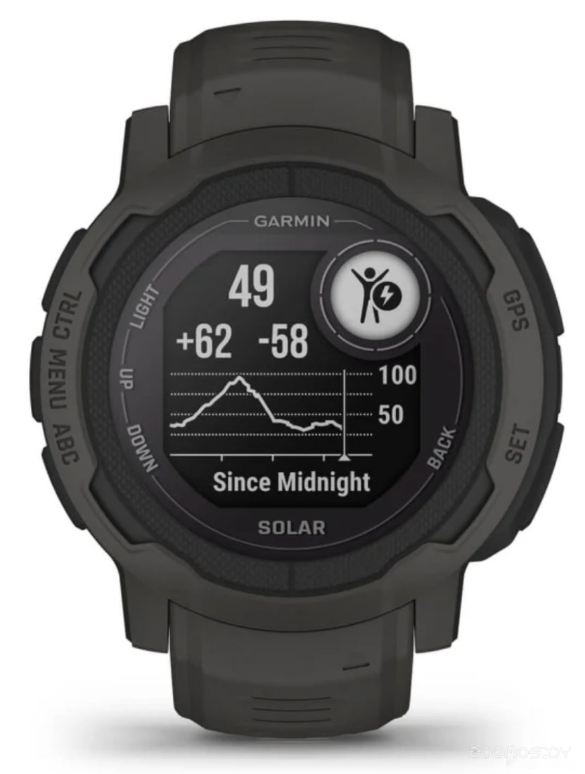 Умные часы Garmin Instinct 2 Solar (черный)
