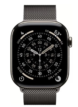 Умные часы Watch Series 11 LTE 46 мм (титановый корпус, природный/сланец, миланская петля)