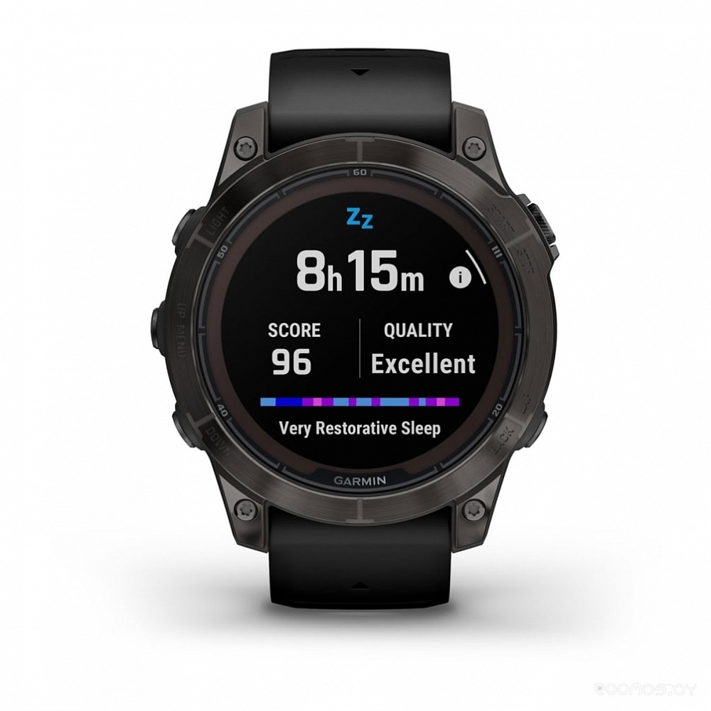 Умные часы Garmin Fenix 7 Pro Sapphire Solar (карбоново-серый титан/черный)