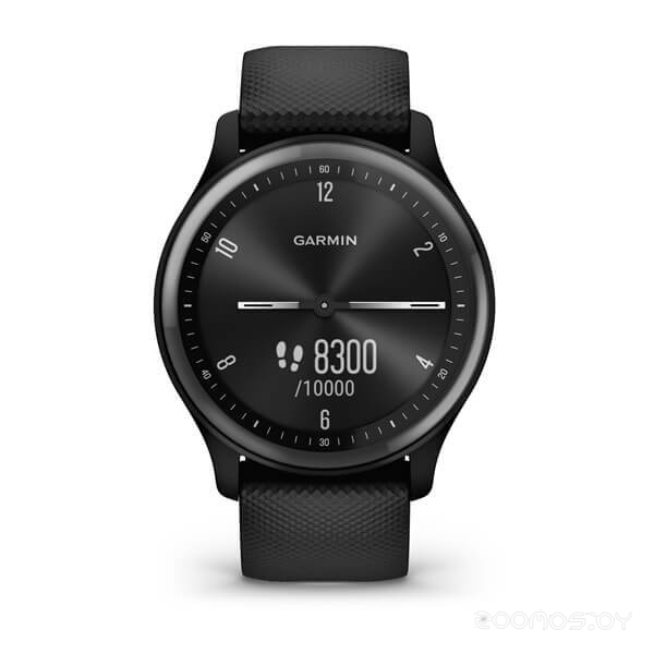 Умные часы Garmin Vivomove Sport (черный/черный сланцевый)