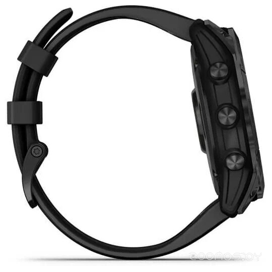 Умные часы Garmin Fenix 7 Sapphire Solar 47 мм (черный титан/черный)
