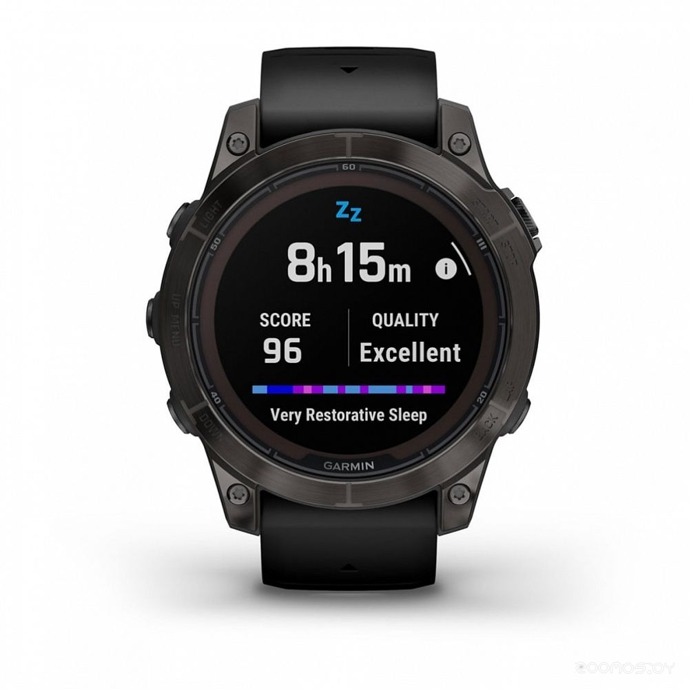 Умные часы Garmin Fenix 7 Sapphire Solar (серый карбон/серый карбон титан)