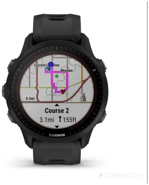 Умные часы Garmin Forerunner 955 Solar (черный, с внешним пульсометром HRM-Pro Plus)