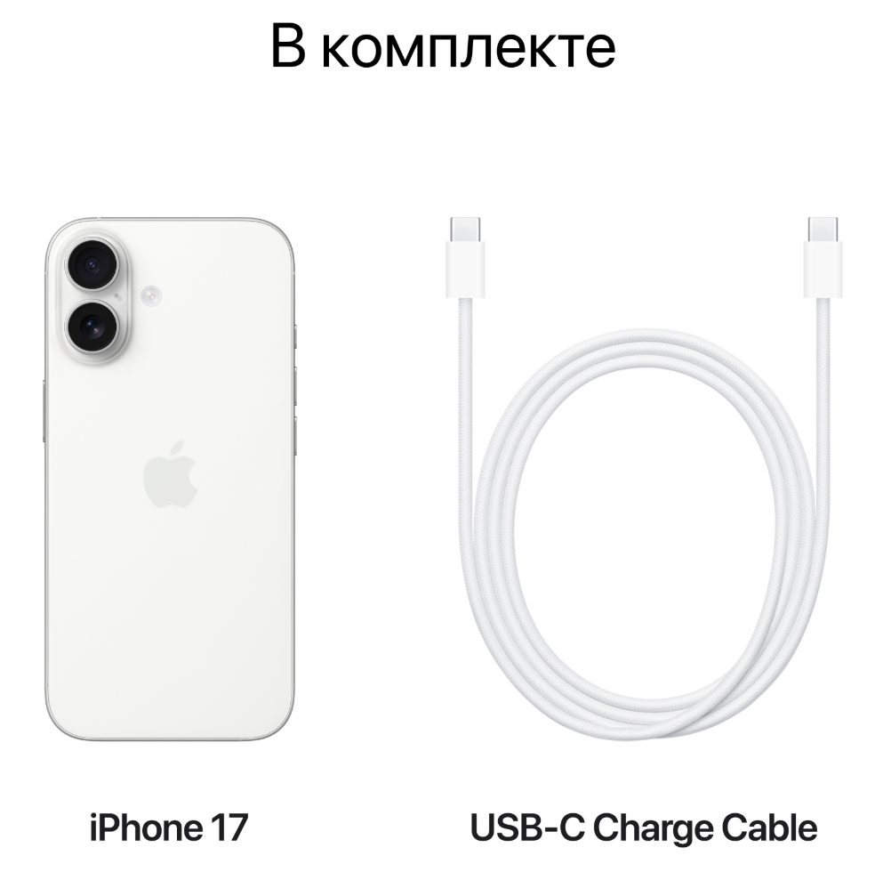 Смартфон Apple iPhone 17 512 GB черный (SIM + eSIM)