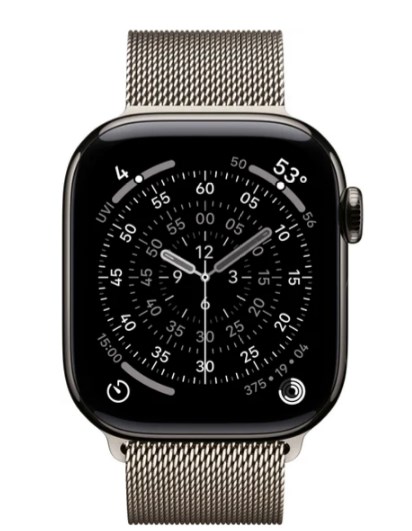 Умные часы Watch Series 11 LTE 46 мм (титановый корпус, природный/природный, миланская петля M/L)