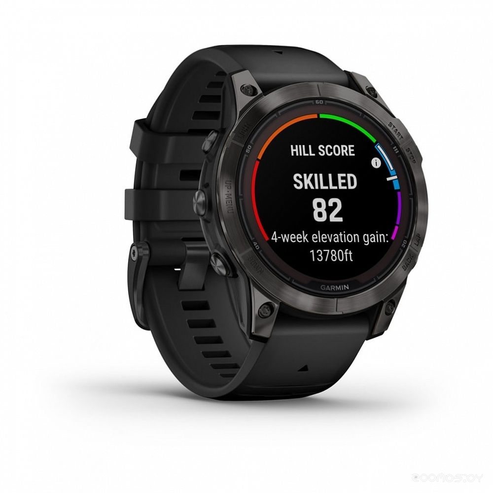 Умные часы Garmin Fenix 7 Sapphire Solar (серый карбон/серый карбон титан)