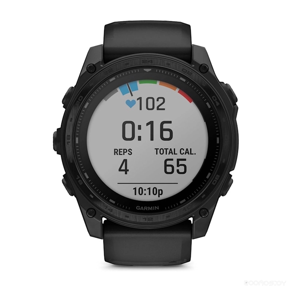 Умные часы Garmin Tactix 8 Solar 51 мм (с черным силиконовым ремешком)