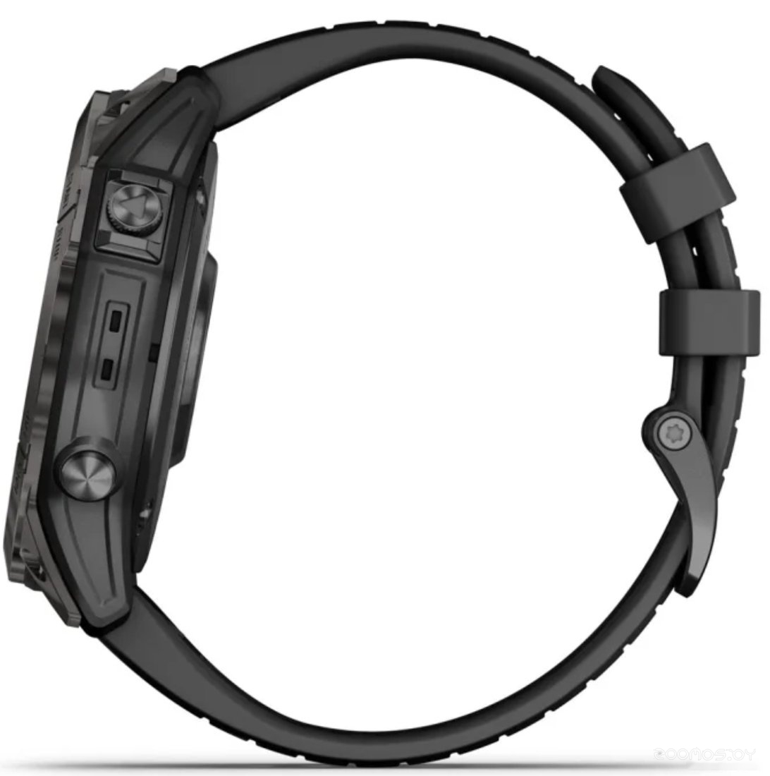 Умные часы Garmin Fenix 7X Pro Sapphire Solar (карбоново-серый титан/черный)