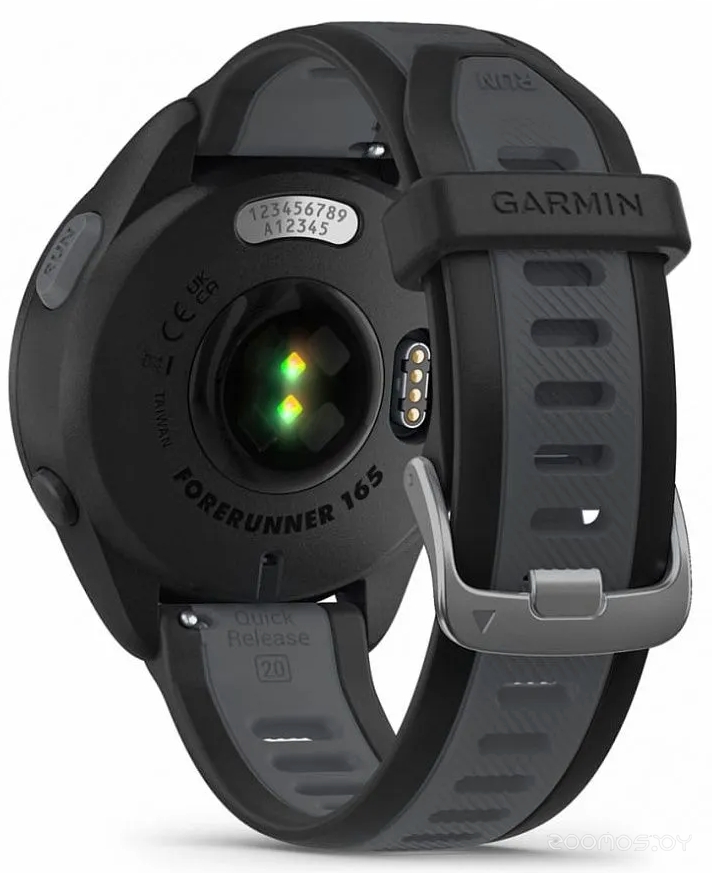 Умные часы Garmin Forerunner 165 (черный/сланцево-серый)