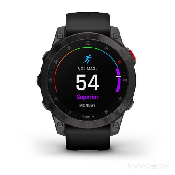 Умные часы Garmin Epix Sapphire Gen 2 (черный титан/черный)