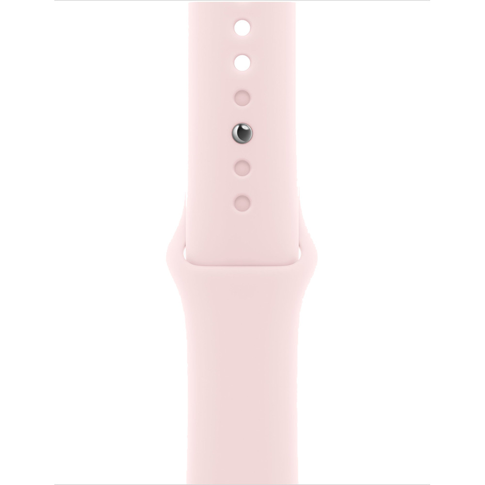 Apple Watch Series 9 41 мм (алюминиевый корпус, розовый/розовый, спортивный силиконовый ремешок M/L)