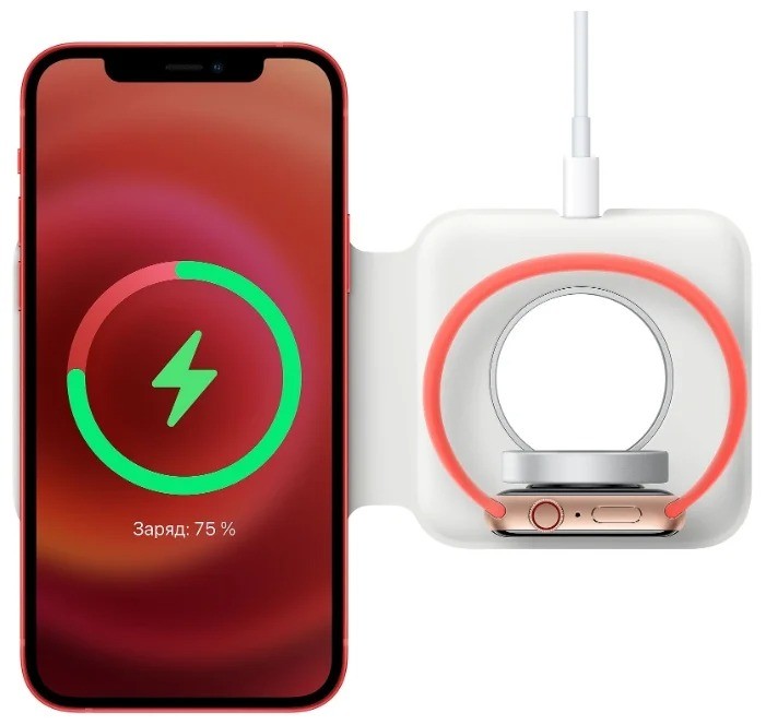 Беспроводное зарядное Apple MagSafe Duo Charger MHXF3ZE/A