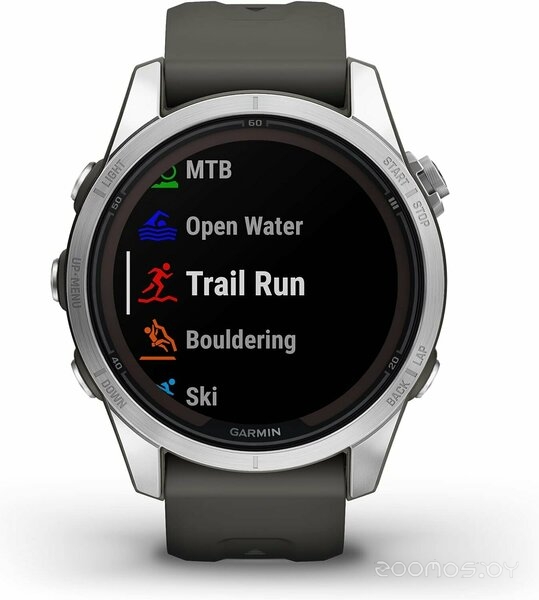 Умные часы Garmin Fenix 7S Pro Solar (серебро/графит)