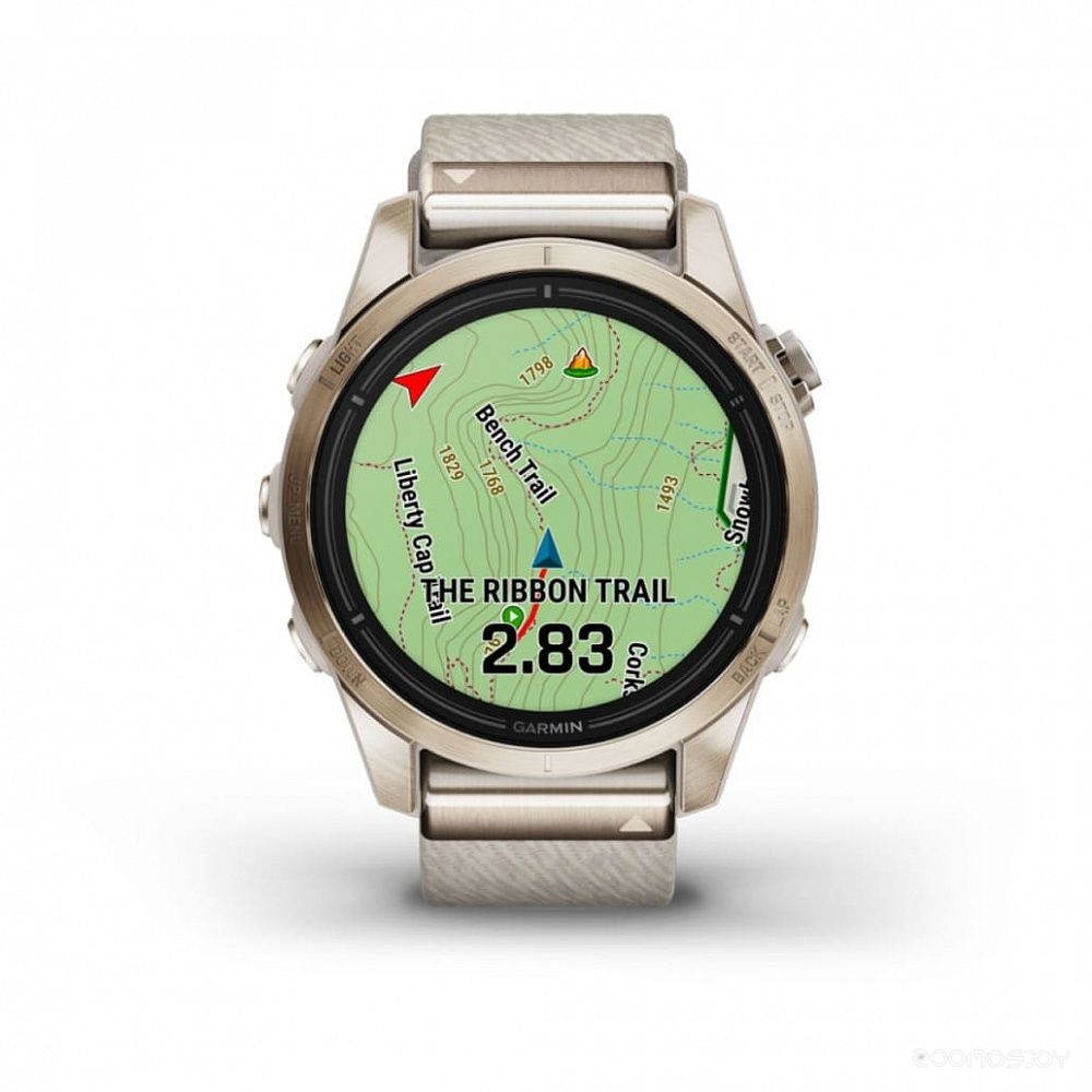 Умные часы Garmin Epix Pro Gen 2 Sapphire 42 мм (мягкое золото/песок)