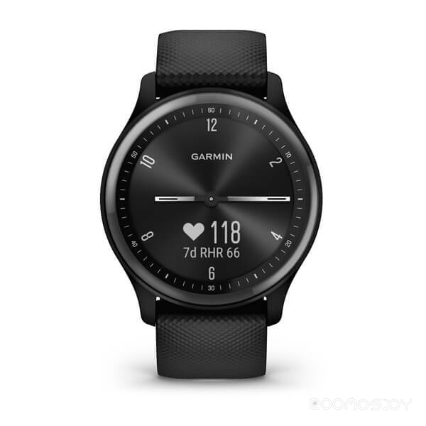 Умные часы Garmin Vivomove Sport (черный/черный сланцевый)