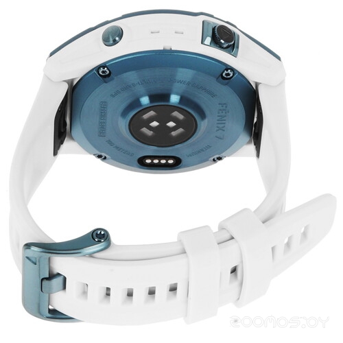 Умные часы Garmin Fenix 7 Sapphire Solar 47 мм (голубой минерал/белый камень)