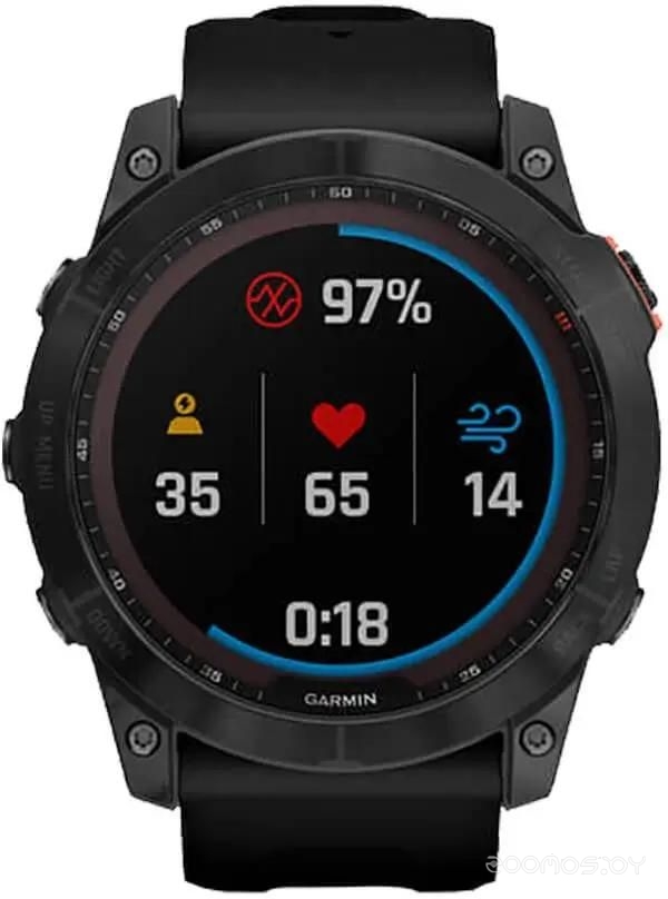 Умные часы Garmin Fenix 7X Solar (сланцево-серый/черный)