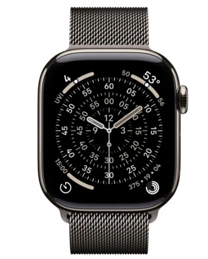 Умные часы Watch Series 11 LTE 42 мм (титановый корпус, природный/сланец, миланская петля)