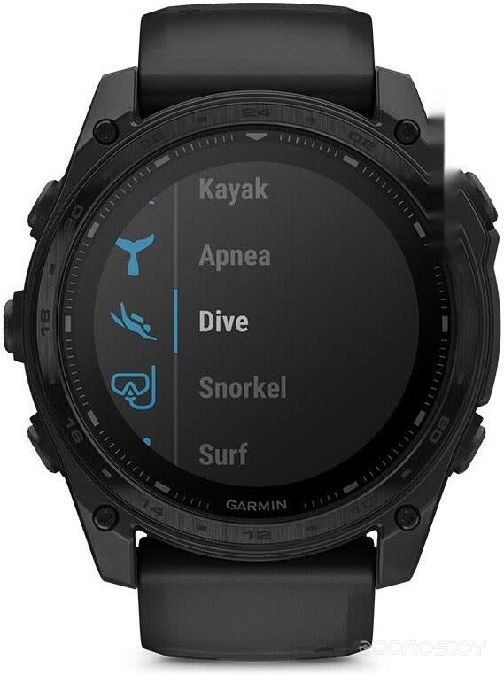 Умные часы Garmin Tactix 8 AMOLED 47 мм (с черным силиконовым ремешком)