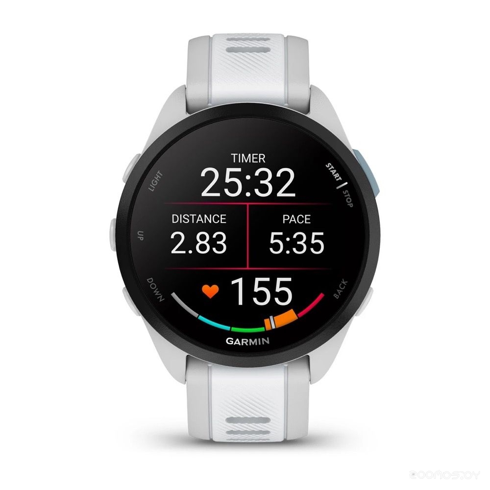Умные часы Garmin Forerunner 165 (туманно-серый/белый камень)
