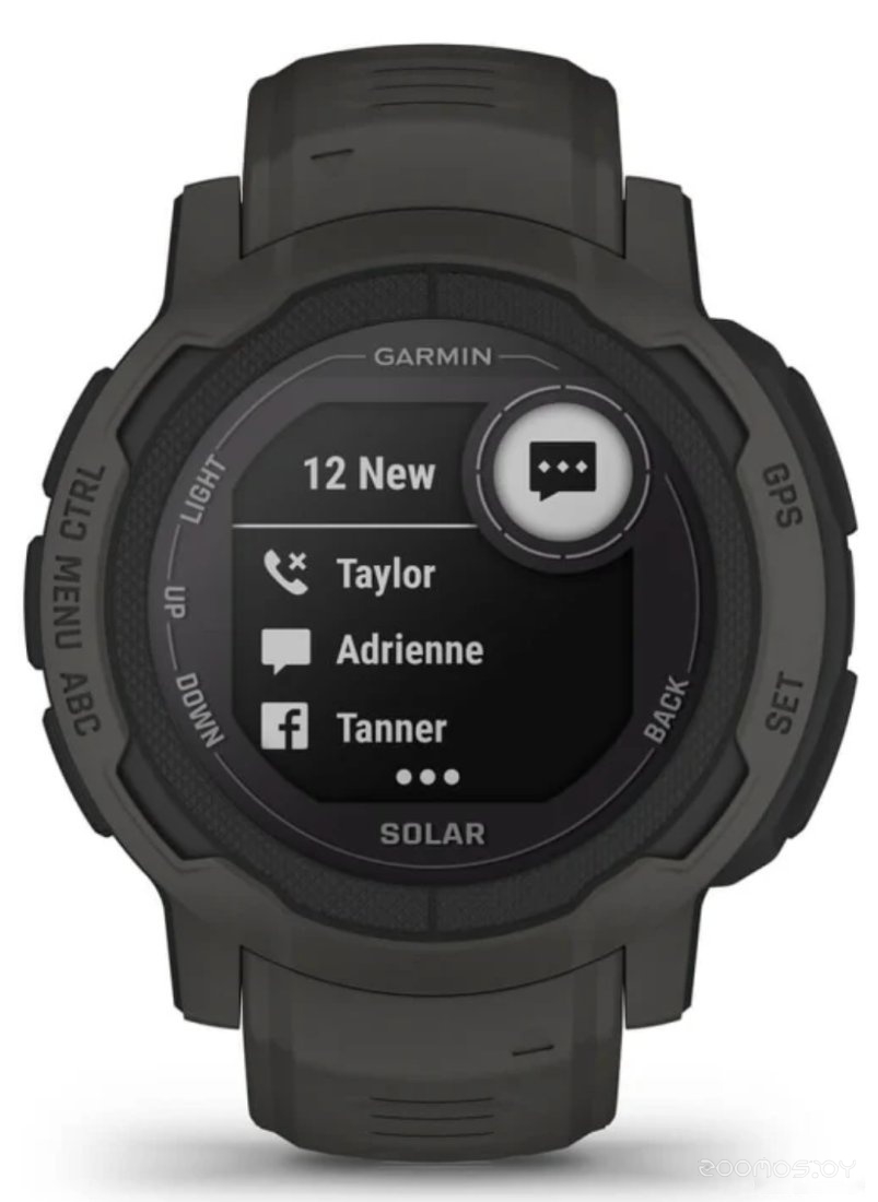 Умные часы Garmin Instinct 2 Solar (черный)