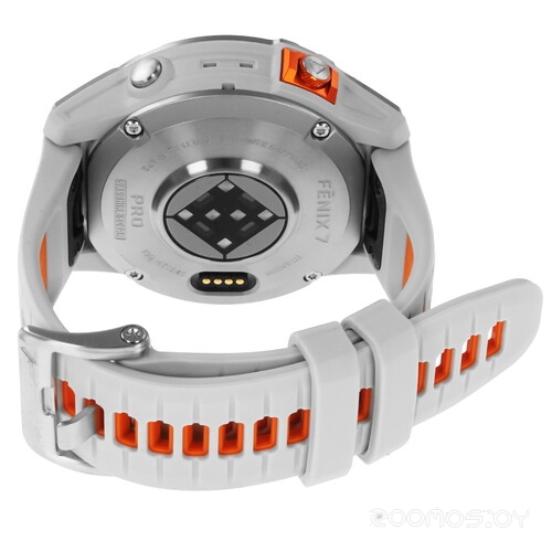 Умные часы Garmin Fenix 7 Pro Sapphire Solar (титан/оранжевый)