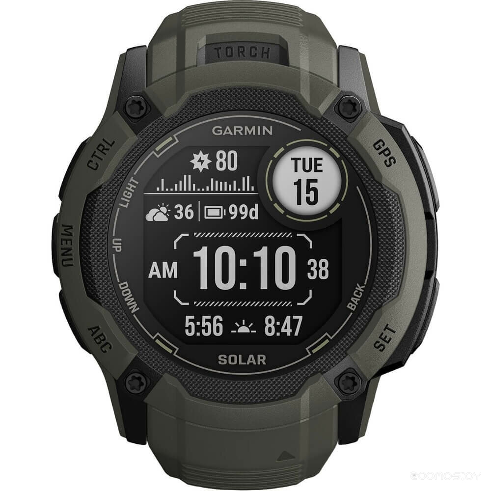 Умные часы Garmin Instinct 2x Solar (мох)
