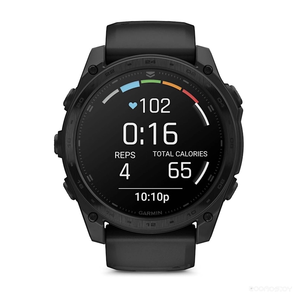 Умные часы Garmin Tactix 8 AMOLED 51 мм (с черным силиконовым ремешком)