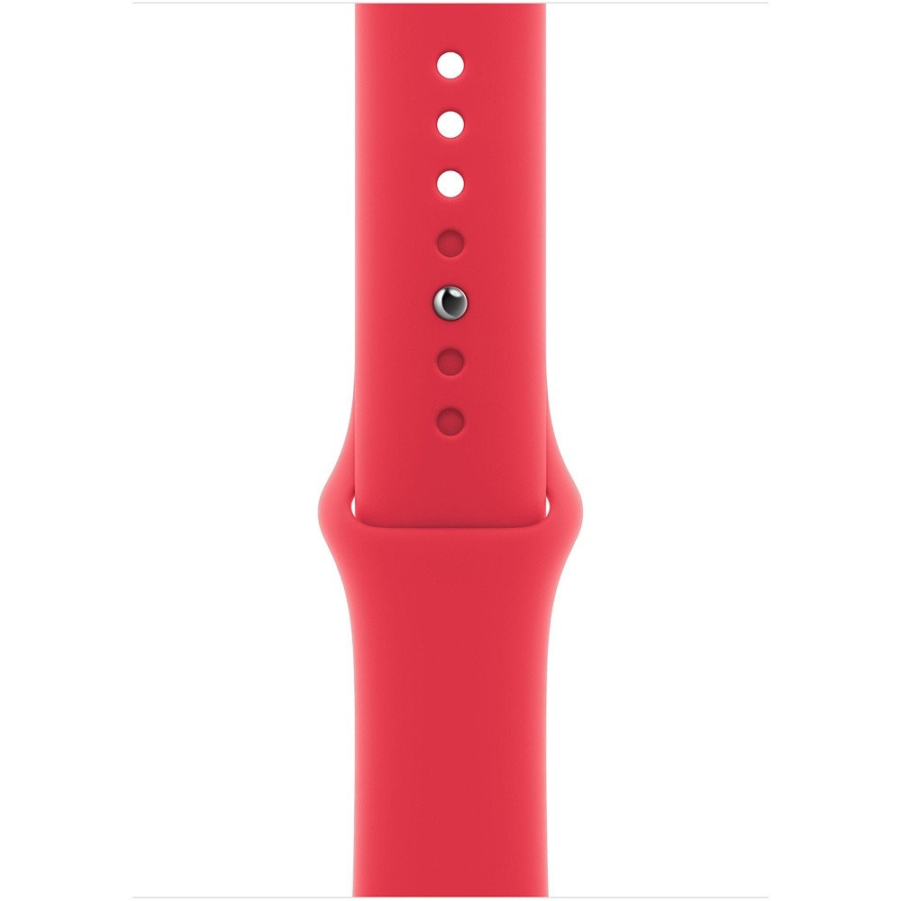 Apple Watch Series 9 45 мм (алюминиевый корпус, красный/красный, спортивный силиконовый ремешок M/L)