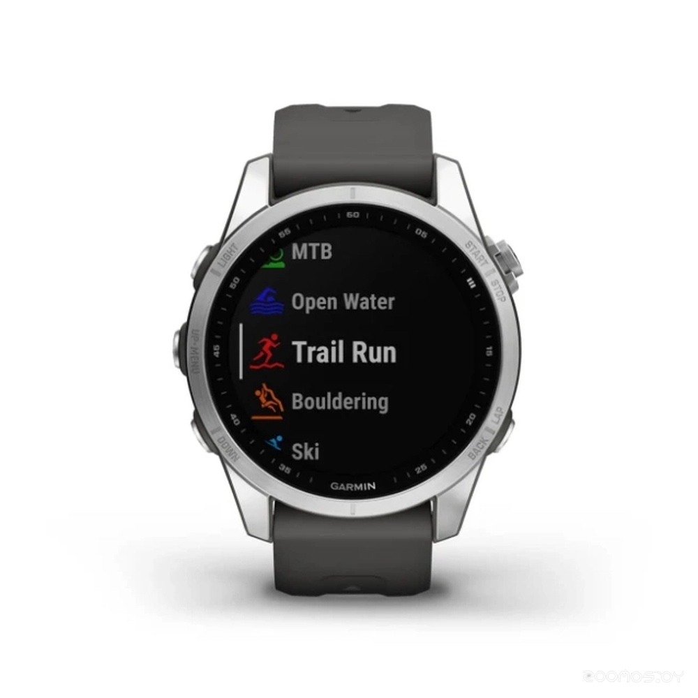 Умные часы Garmin Fenix 7S (серебристый/графитовый)