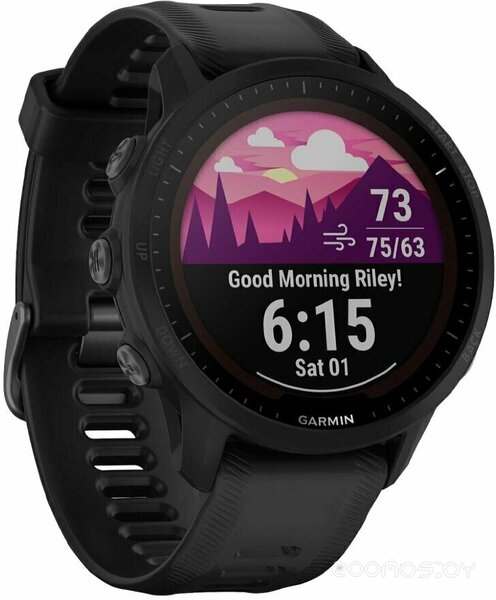 Умные часы Garmin Forerunner 955 Solar (черный, с внешним пульсометром HRM-Pro Plus)