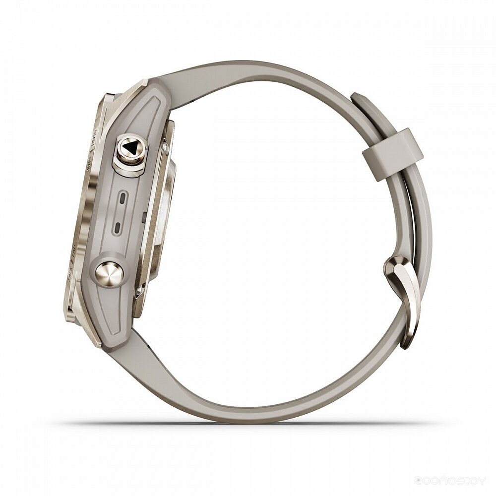 Умные часы Garmin Fenix 7S Pro Sapphire Solar (мягкое золото/песок)