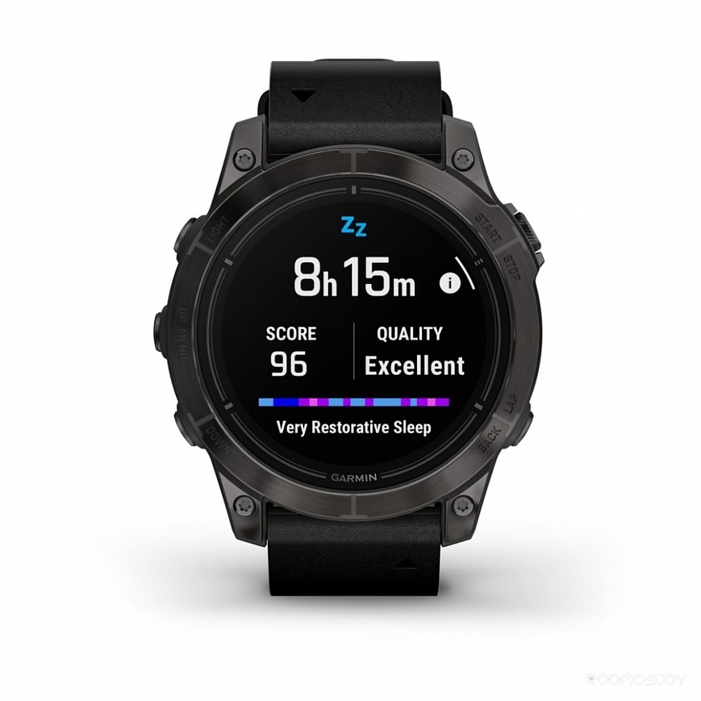 Умные часы Garmin Epix Pro Gen 2 Sapphire 47 мм (карбоново-серый титан/черный, с кожаным и силиконовым ремешками)
