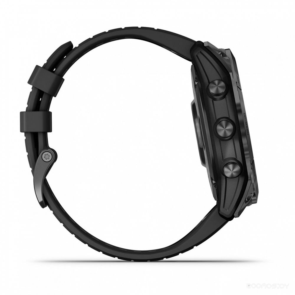 Умные часы Garmin Fenix 7X Sapphire Solar (черный титан/черный)