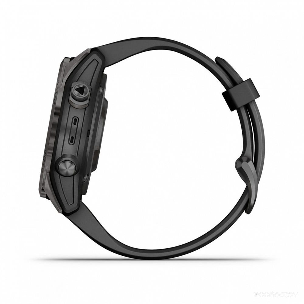 Умные часы Garmin Fenix 7S Pro Sapphire Solar (карбоново-серый титан/черный)
