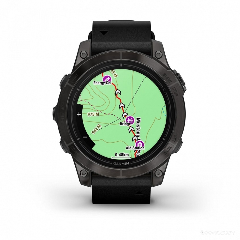 Умные часы Garmin Epix Pro Gen 2 Sapphire 47 мм (карбоново-серый титан/черный, с кожаным и силиконовым ремешками)