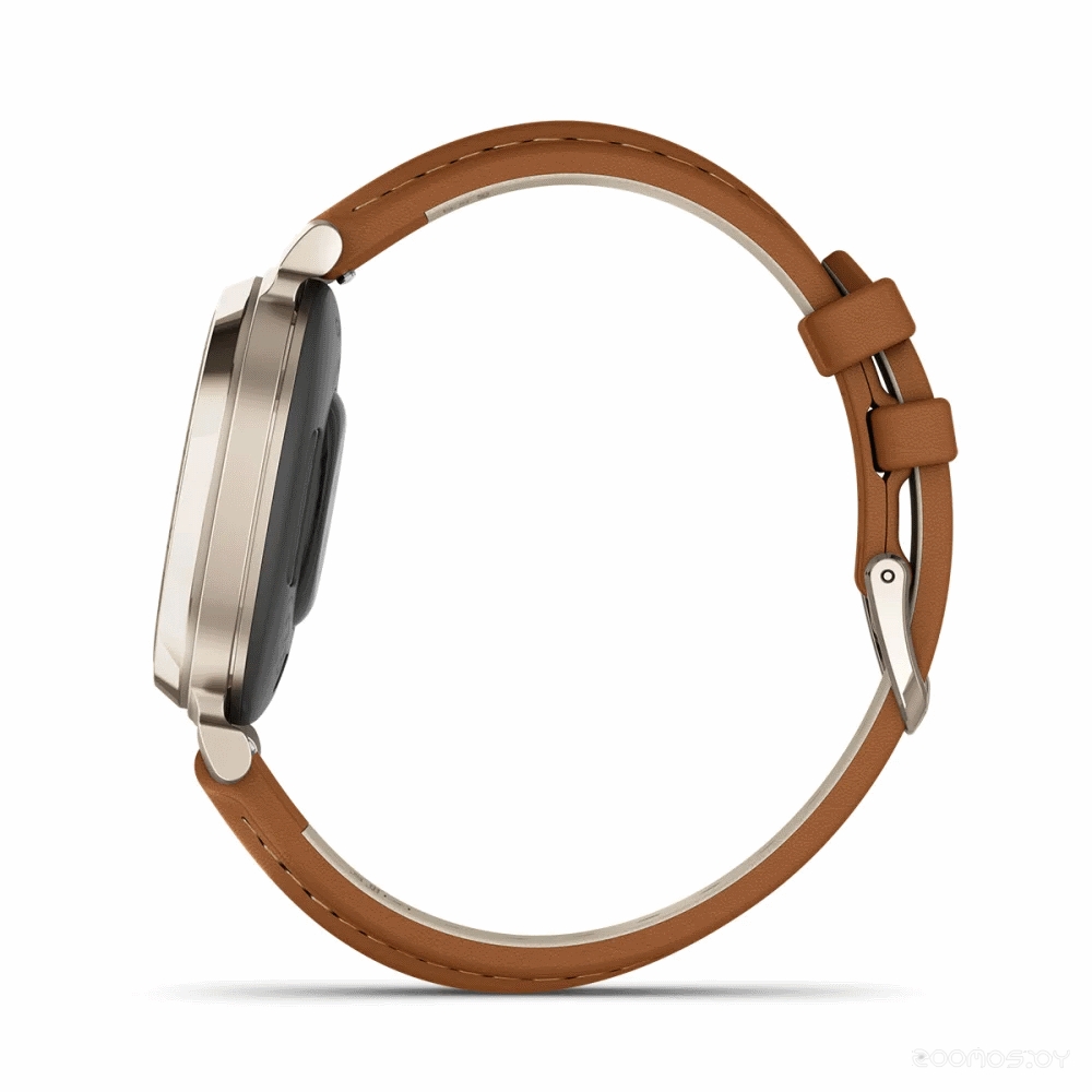Умные часы Garmin Lily 2 Classic (кремовое золото/коричневый)