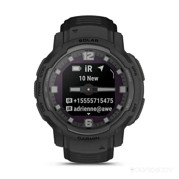 Умные часы Garmin Instinct Crossover Solar Tactical Edition (черный)