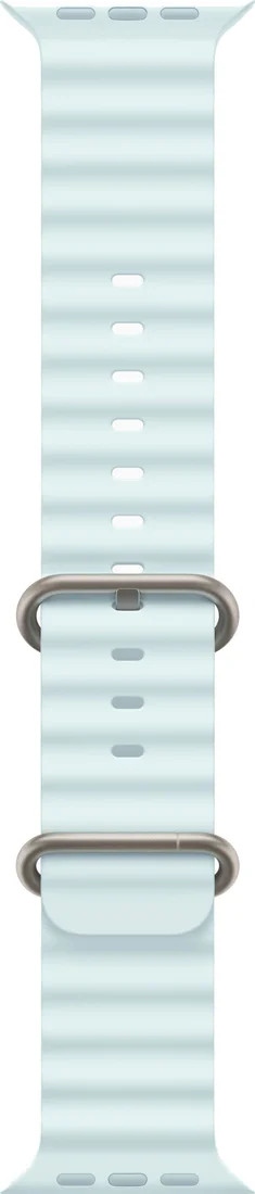 Apple Watch Ultra 2 LTE 49 мм (титановый корпус, титановый/светло-голубой, ремешок из эластомера)