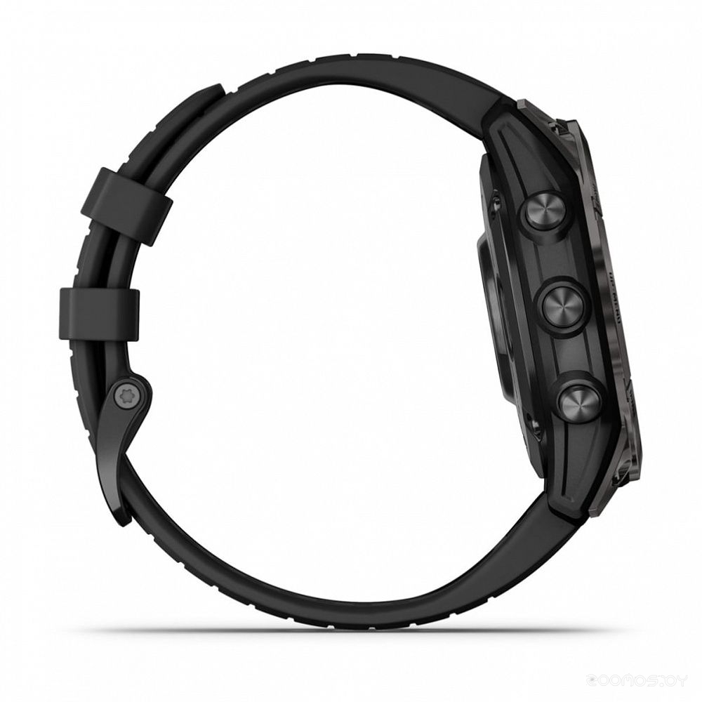 Умные часы Garmin Fenix 7 Sapphire Solar (серый карбон/серый карбон титан)