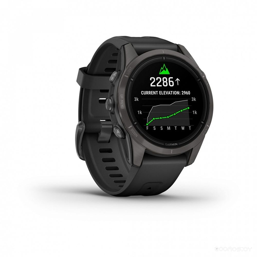 Умные часы Garmin Epix Pro Gen 2 Sapphire 42 мм (карбоново-серый титан/черный)
